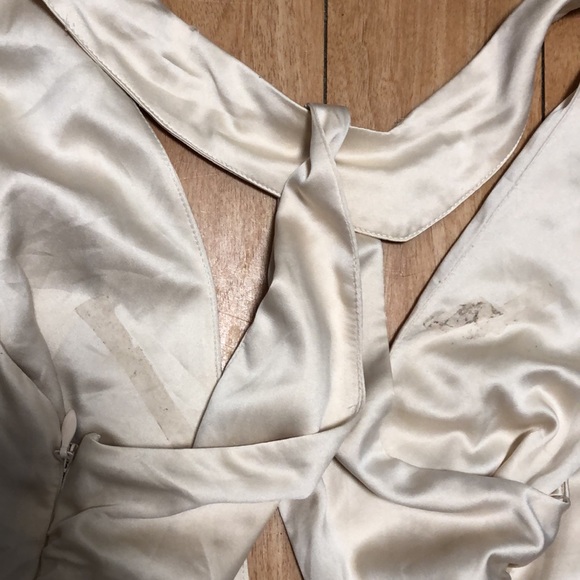 Vintage Bebe Belted Satin and Sequin Dress - Picture 9 of 10